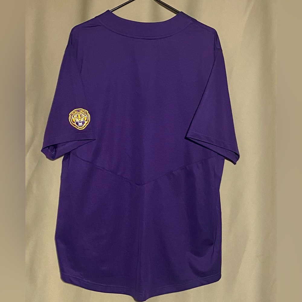 LSU Nike Dri-Fit Purple 2 Button jersey XL - Picture 2 of 6